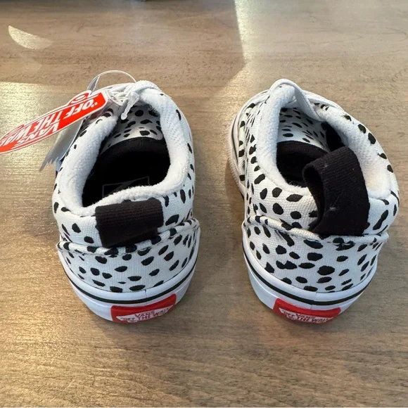 NWT NIB Vans Era Elastic La Dalmatian Black/True White Size 2.5 - Picture 3 of 3